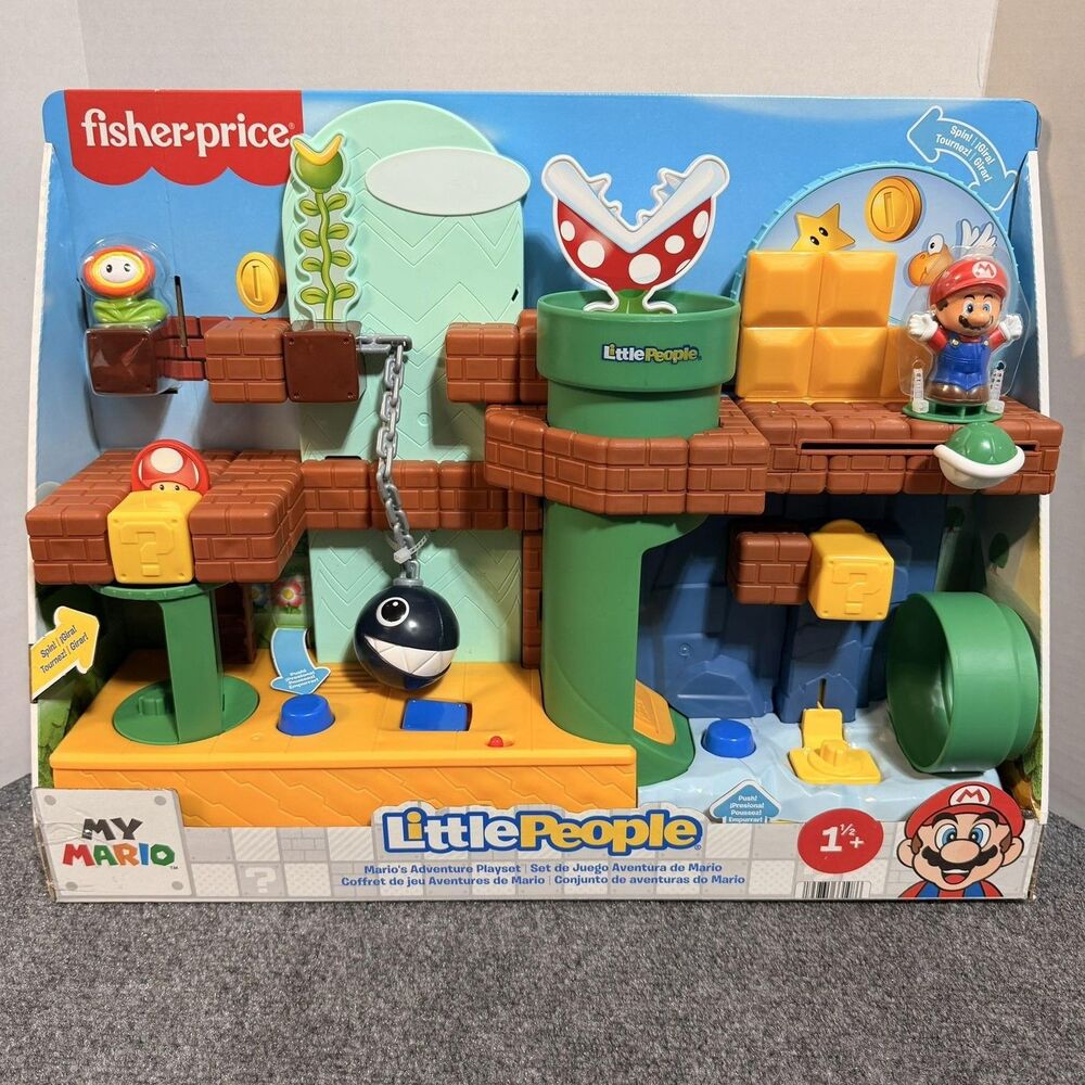 Fisher-Price Little People Mario's Adventure Playset Kids Toy My Mario 1½+